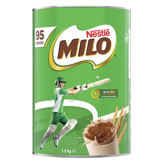 Nestlé Milo Beverage Mix | 1.9kg Can | Hot or Cold | Milk, Malt & Cocoa