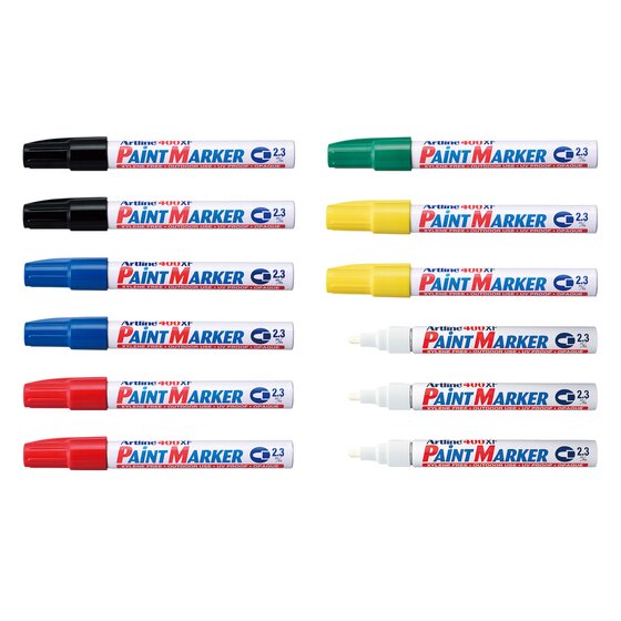 ARTLINE 400 Permanent Paint Marker 2.3mm Bullet Tip – Assorted Colours