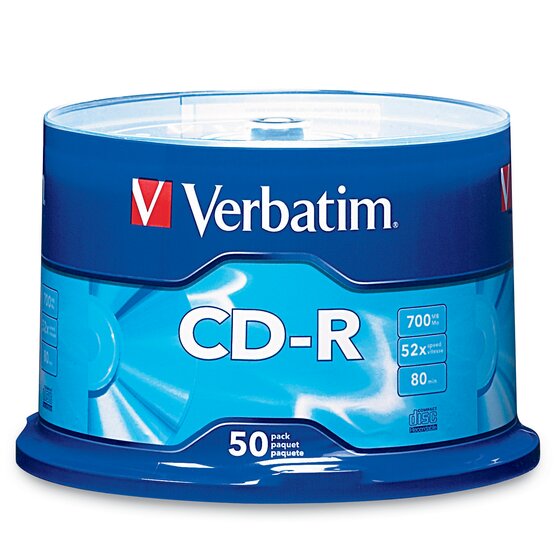 Verbatim CD-R 80 Min 52X – Pack of 50
