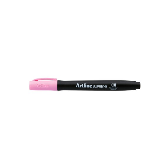Artline Supreme Permanent Marker – Pastel Pink | Antimicrobial Grip | Paper & Board