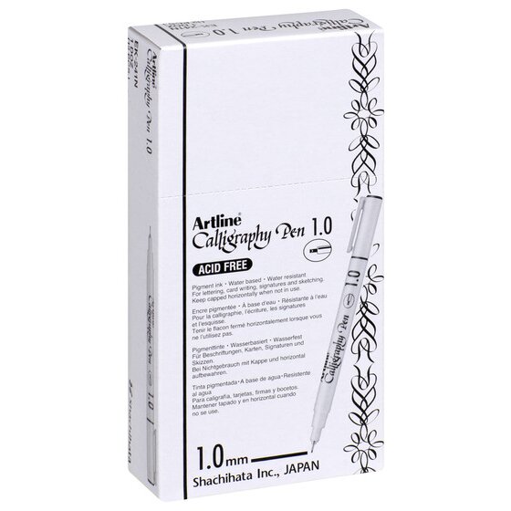 Artline 241 Calligraphy Pen – 1mm Tip, Black
