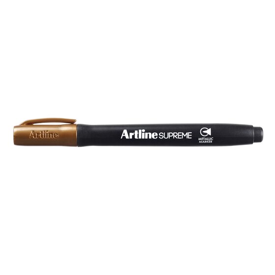 Artline Supreme Metallic Marker – Bronze | Permanent Metallic Ink for Paper & Board