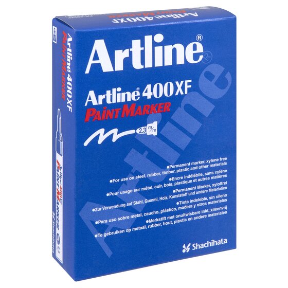 ARTLINE 400 PERMANENT PAINT MARKER 2.3MM BULLET BLACK