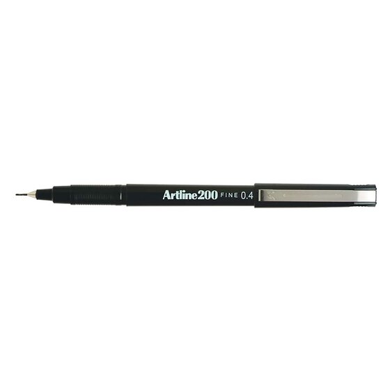 Artline 220 Fineliner Pen 0.2mm Black – Pack of 4 | Precision Writing & Detail Work