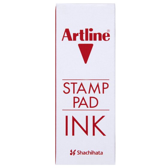 Artline ESA-2N Stamp Pad Ink – 50ml Red (Water-Based Dye)