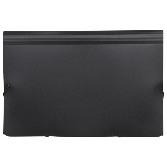 Marbig Expanding File with Storage Box – Black | Polypropylene Document Carrier