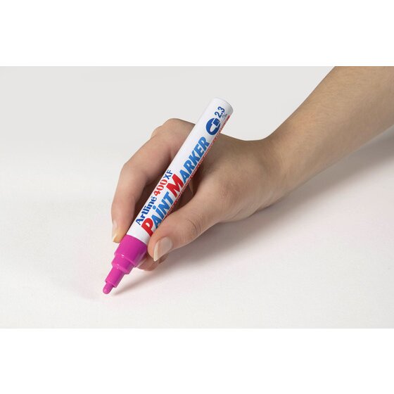 Artline 400 Permanent Paint Marker – 2.3mm Bullet Tip, Pink