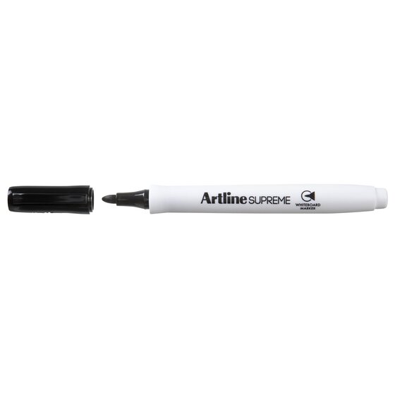 Artline Supreme Whiteboard Marker – Black (Antimicrobial)