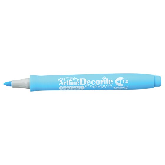 Artline Decorite Pastel Marker – Pastel Blue, 1.0 Tip | Opaque Ink for Glass, Metal, Plastic & Card