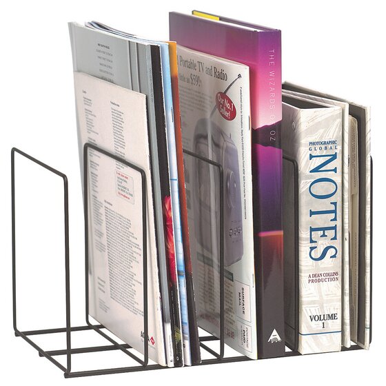 Marbig In Style Wire Book & Magazine Rack – Desk Accessory