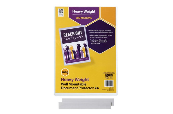 MARBIG DOCUMENT PROTECTOR PVC A4 WALL MOUNTABLE | DOCUMENT PROTECTION ...