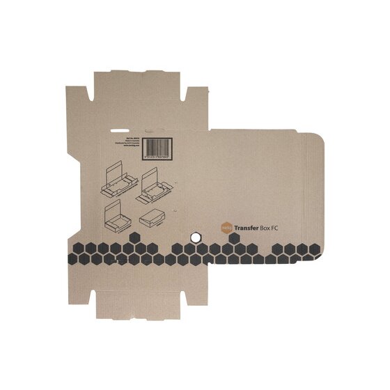 Marbig Enviro Transfer Box – Foolscap, Hinged Lid, 100% Recycled Board