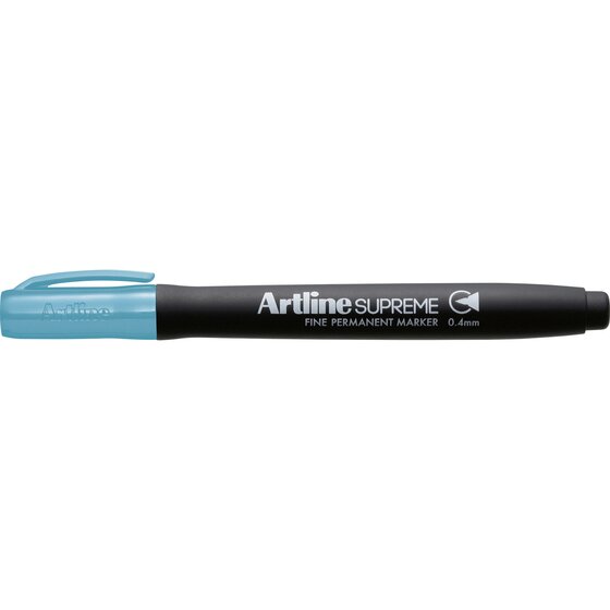 Artline Supreme Permanent Marker 0.4mm Fine Nib – Light Blue