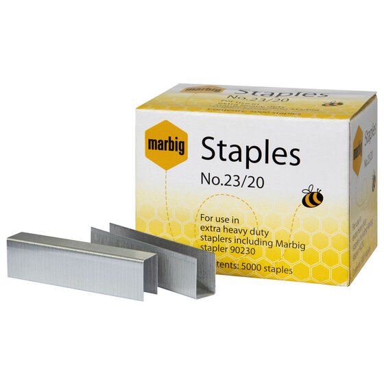 MARBIG Heavy Duty Staples 23/20mm – Box of 5000