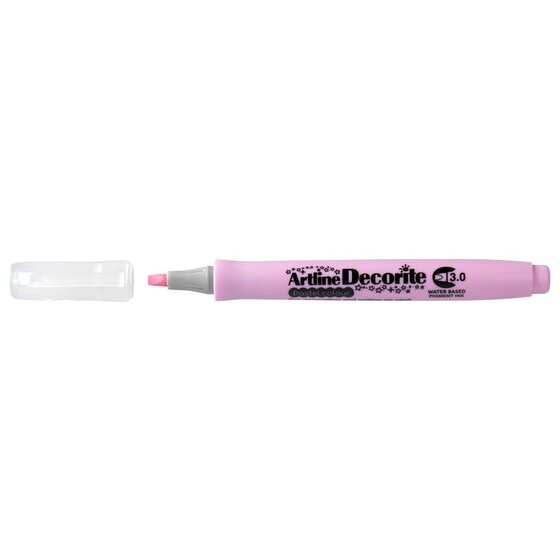 Artline Decorite 3.0mm Pastel Marker – Pastel Pink | Opaque Ink for Glass, Metal, Plastic & Card