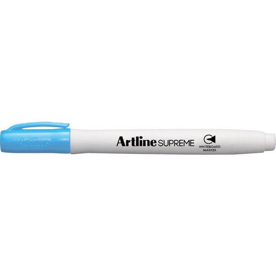 Artline Supreme Whiteboard Marker – Light Blue Antimicrobial | Silver-Based Bacterial Inhibition | All Board Types