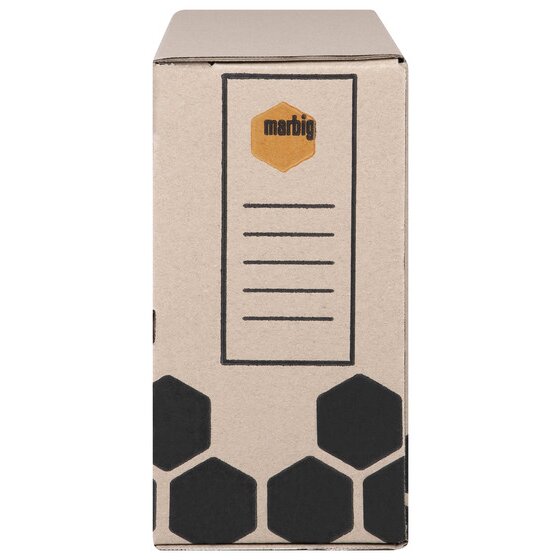 Marbig Enviro Storage Box – 100% Recycled, Stackable Document & Magazine Organizer
