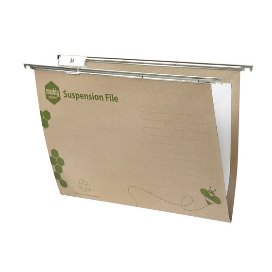 Marbig Enviro Suspension Files – Complete Kraft Pack of 10