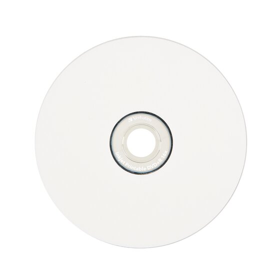 Verbatim DVD+R Spindle 4.7GB 16X White Inkjet Printable – Pack of 50