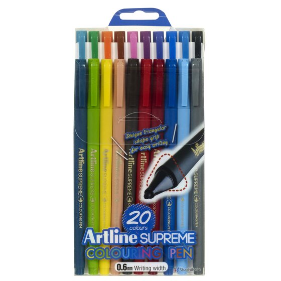 Artline Supreme Fineline Pen – Assorted Colours | 0.4mm & 0.6mm Nibs