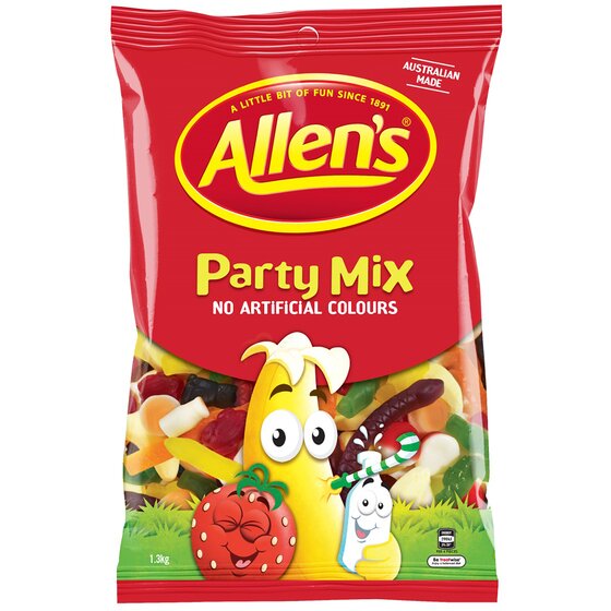 ALLENS Party Mix 1.3kg Bag – Assorted Lollies for Parties & Office Functions