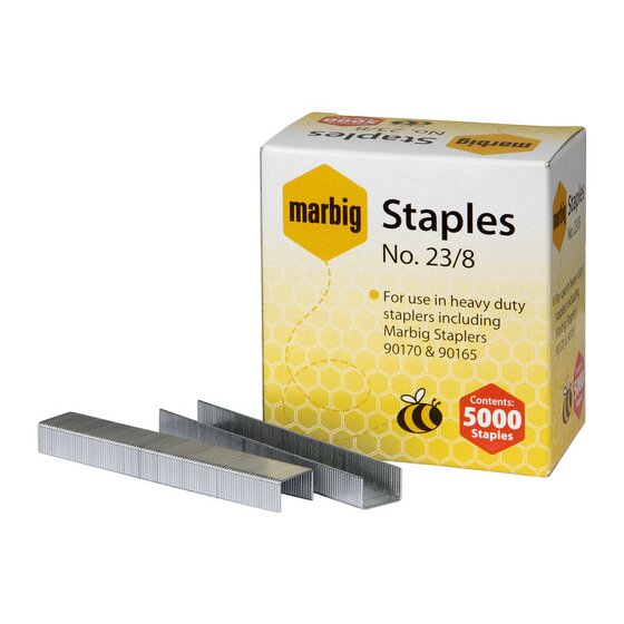 MARBIG Staples 23/8mm Heavy Duty – Box of 5,000