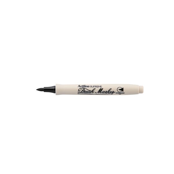 Artline Supreme Brush Marker – Black – Water-Based Permanent Ink