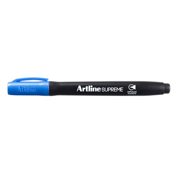 Artline Supreme Metallic Marker – Blue | Permanent Metallic Ink on Paper & Board