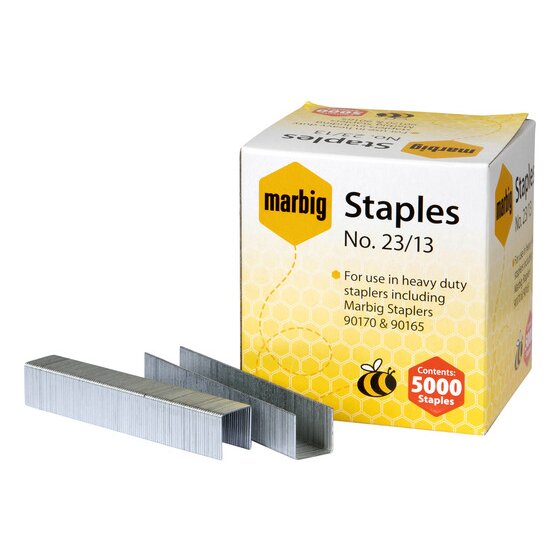 Marbig Heavy Duty Staples 23/13mm – Box of 5000 | Staple Up to 95 Sheets