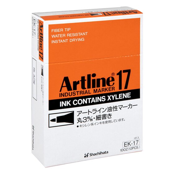 ARTLINE 17 INDUSTRIAL PERMANENT MARKER 1.5MM BULLET NIB BLACK