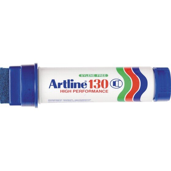 Artline 130 Permanent Marker – 30mm Chisel Nib, Blue