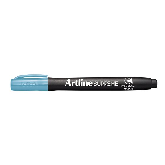 Artline Supreme Permanent Marker – Light Blue | Antimicrobial Grip | Paper & Board
