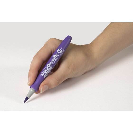 Artline Decorite Metallic Brush Marker – Metallic Purple