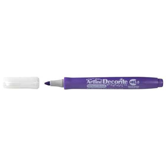 Artline Decorite Metallic Marker – 3.0mm Tip, Metallic Purple