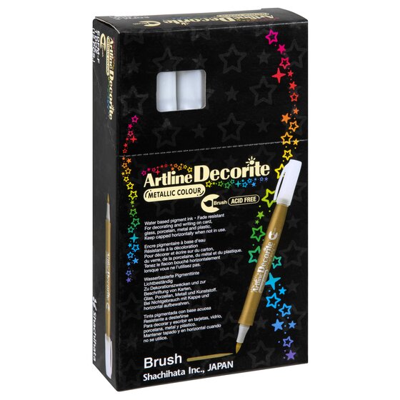 Artline Decorite Metallic Brush Marker – Gold