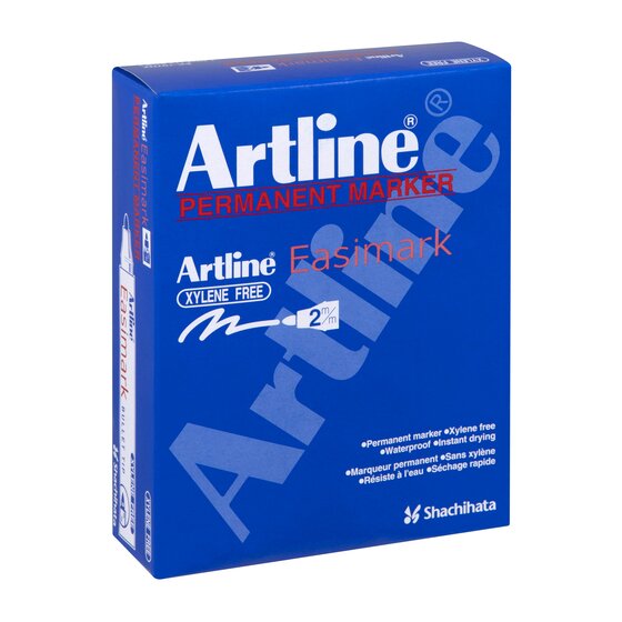 Artline EASIMARK Permanent Marker 2mm Bullet Nib Black