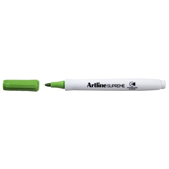 Artline Supreme Whiteboard Marker – Lime Green, Antimicrobial