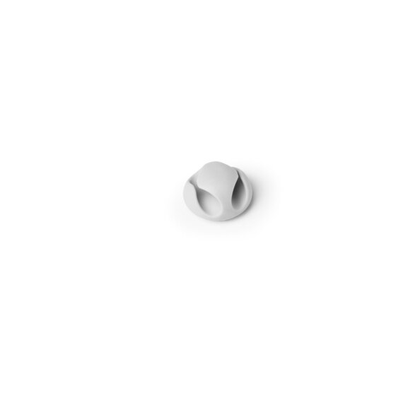 Durable Cavoline Self-Adhesive Cable Clips – Grey, Pack of 6