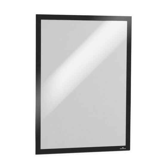 Durable Duraframe Self-Adhesive Sign Holder – A3 Black (Pack of 2)