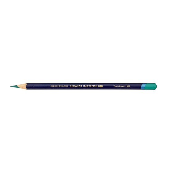 Derwent Inktense Pencil – Teal Green 1300 | Water-Soluble Art Pencil