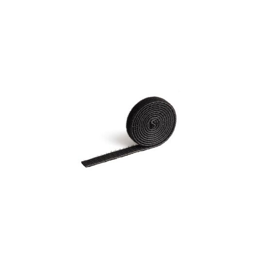 Durable CAVOLINE Self-Grip Cable Management Tape – 1m x 10mm Black | Cut-to-Length & Reusable