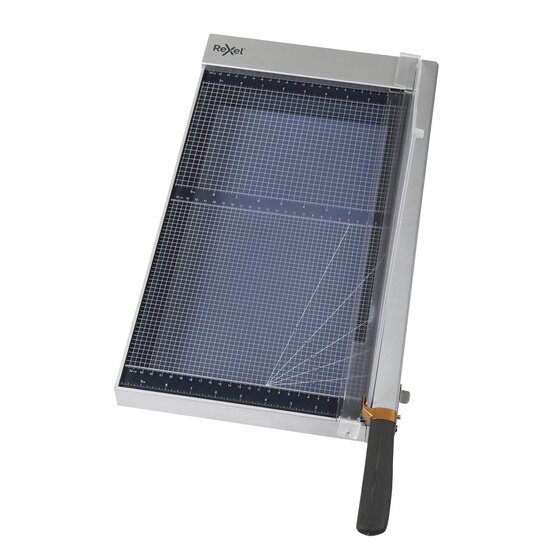 Rexel ClassicCut Guillotine Glass 1725G – A3, Tempered Glass Base, EdgeGlow LED Guide