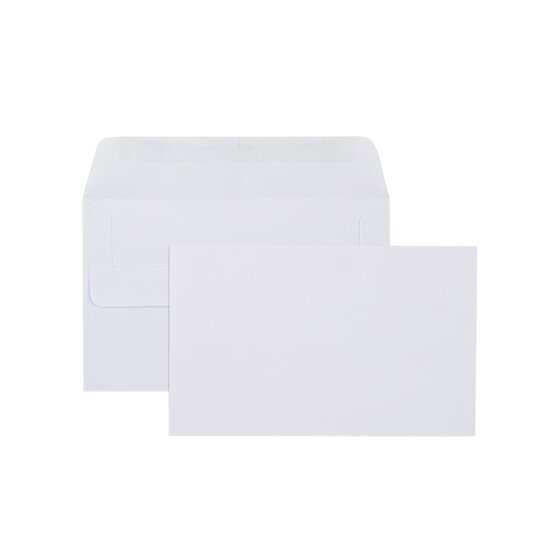 Cumberland Self-Seal Plain Envelope – 90 x 165mm, 80gsm White, Box of 500