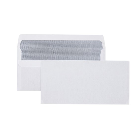 Cumberland Self-Seal Secretive Envelope | 80gsm DL 110x220mm White | Box of 500