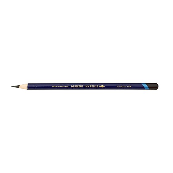 Derwent Inktense Pencil – Ink Black 2200 | Water-Soluble Drawing & Ink Pencil