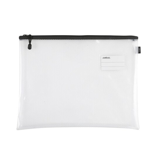 Celco Clear Mesh Document Case A3 – 450 x 330mm with Reinforced Zips