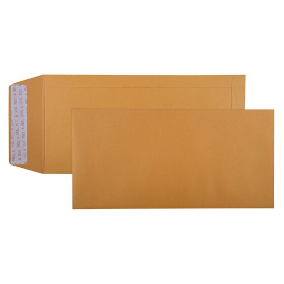 Cumberland Strip Seal Pocket Envelope – 305 × 150mm Gold | Box of 250