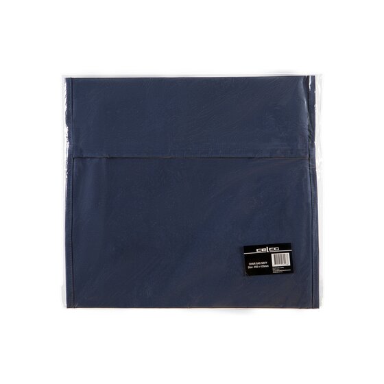 Celco Chair Bag – Navy | Heavy-Duty Polyester, 450 x 430mm, Clear Name Card Pocket