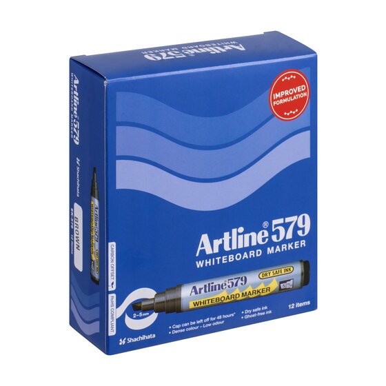Artline 579 Whiteboard Marker – 5mm Chisel Nib, Brown
