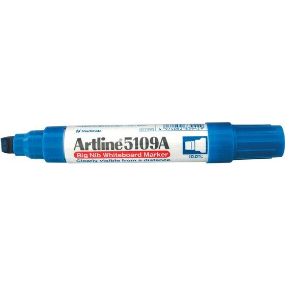 Artline 5109A Whiteboard Marker – 10mm Chisel Nib, Blue